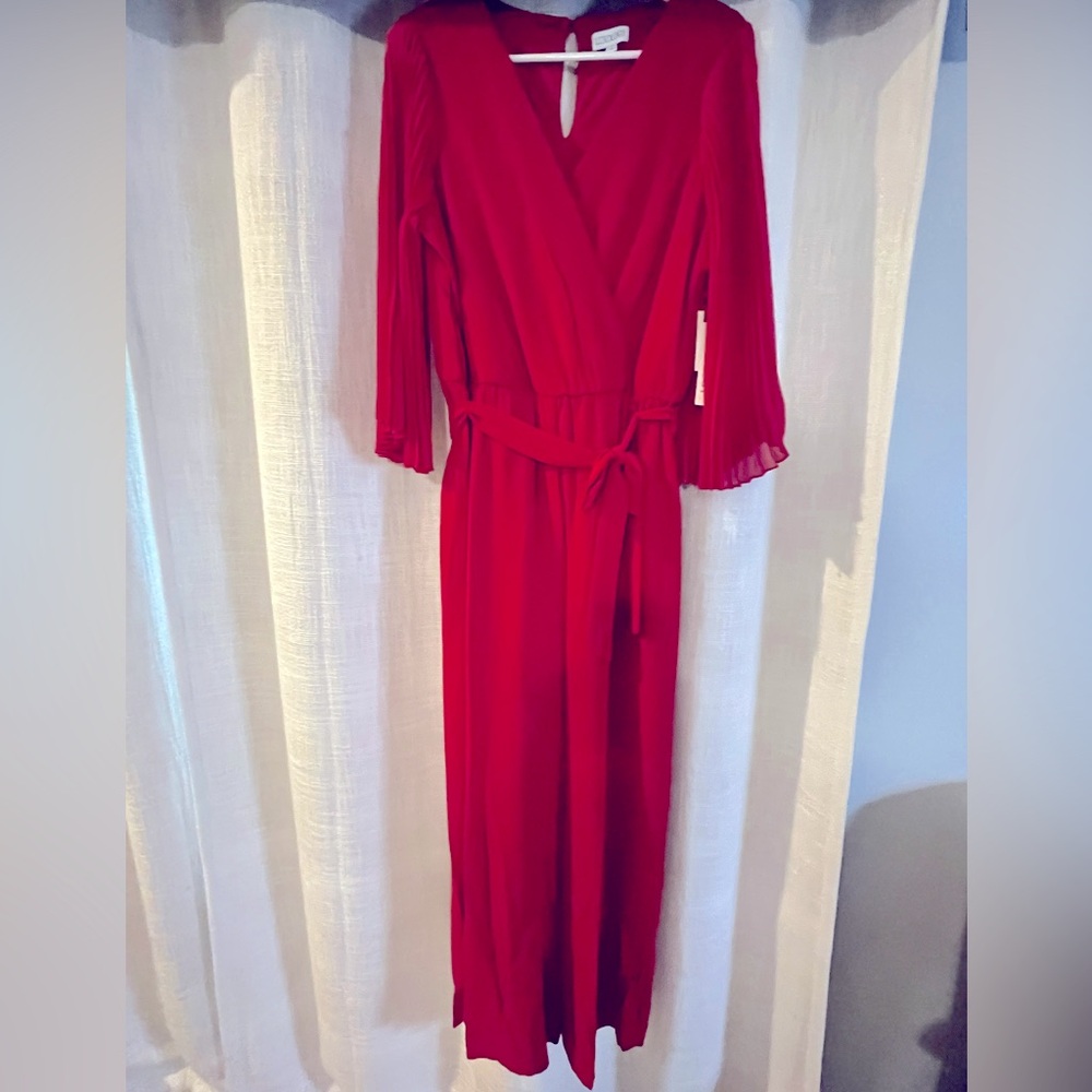 Pants suit Red